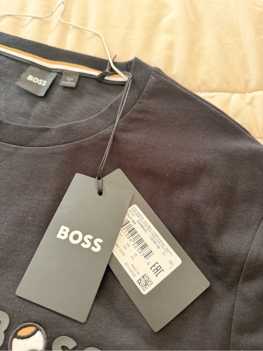BOSS Black Short-Sleeve Logo Crewneck Tee - Picture 3 of 7